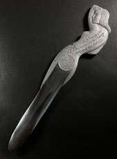 画像4: ラスト一個。1920-40's "Art Deco Nude Lady" Aluminum Letter Opener (4)