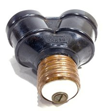 画像4: 1910-20’s 【HEMCO】Bakelite Double Socket Splitter (4)