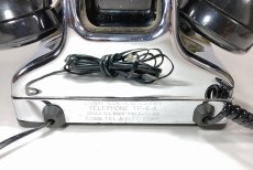 画像7: - 実働品 - （ひかり電話可） Early 1950's U.S.ARMY Chromed Telephone 【BLACK × SILVER】 (7)