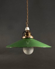 画像1: 1920's Germany "Enamel Shade" Pendant Lamp (1)