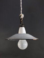 画像1: 1920's German-Deco "Enamel" Pendant Lamp (1)