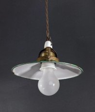 画像4: 1920's Germany "Enamel Shade" Mini Pendant Lamp (4)