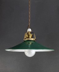 画像1: 1920's Germany "Enamel Shade" Pendant Lamp (1)