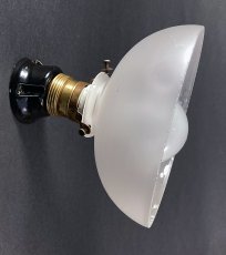 画像1: 1920-30's German Art Deco “Satin Glass” MINI Wall Light (1)