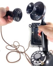 画像2: - 実働品 -  “Fully Restored”  1920's ☆Western Electric☆ - 50AL -   Candlestick Telephone with Ringer Box (2)
