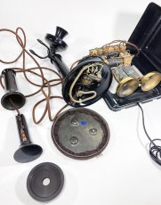 画像15: - 実働品 -  “Fully Restored”  1920's ★Western Electric★ - 50AL -   Candlestick Telephone with Ringer Box (15)