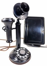 画像1: - 実働品 -  “Fully Restored”  1920's ★Western Electric★ - 50AL -   Candlestick Telephone with Ringer Box (1)