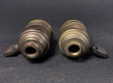 画像3: 1930-40's 2-set【B22】Brass Lamp Socket (3)