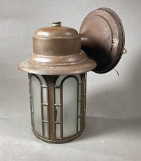 画像2: 1940-early 1950's  Copper Porch Lamp (2)