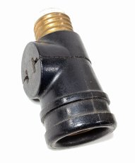 画像1: 1920-30’s Bakelite Socket Adapter w/ Outlets (1)