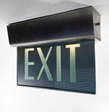 画像1: ☆Very!! Art Deco☆  1930's "EXIT" Light Sign (1)