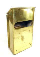 画像9: -＊Polished＊-  1920-30's "CORBIN LOCK CO."  Brass Wall Mount Mail Box (9)