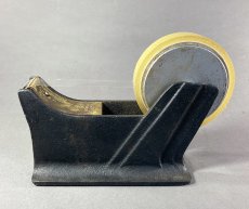 画像2: 1940-50's "STREAMLINE" Iron Tape Dispenser 【Black】 (2)