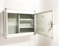 画像8: 1940-50's【R.DAURAT LYON 】 French Steel Bathroom Medicine Cabinet (8)