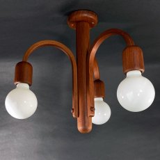 画像2: 1960-70's【DOMUS】German Wood Chandelier (2)