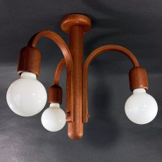 画像3: 1960-70's【DOMUS】German Wood Chandelier (3)