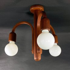 画像1: 1960-70's【DOMUS】German Wood Chandelier (1)