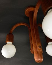 画像4: 1960-70's【DOMUS】German Wood Chandelier (4)