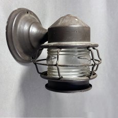 画像2: 1930-40's "Shabby" Caged Porch Lamp (2)