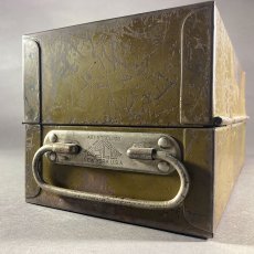 画像3: ★Art Steel Co. NEW YORK★  1930's Steel Cash Box with Key (3)