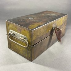 画像5: ★Art Steel Co. NEW YORK★  1930's Steel Cash Box with Key (5)