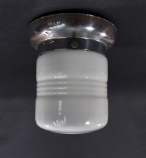 画像3:  1930-40's Milk Glass "Art Deco" Ceiling Light  (3)