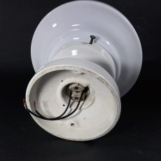 画像6:  1920's【Milk Glass＆Prcelain】School House Ceiling Light  (6)