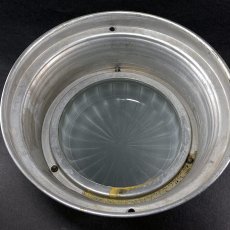 画像10: 1930-40's  ☆Machine Age☆  Aluminum & Glass Light (10)