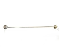 画像6: 1920's Nickel Plated Brass Towel Bar (6)