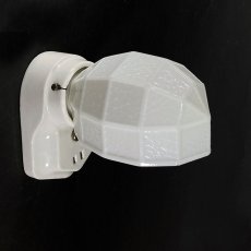 画像4: 1930-40's Art Deco Porcelain Bathroom Lamp (4)