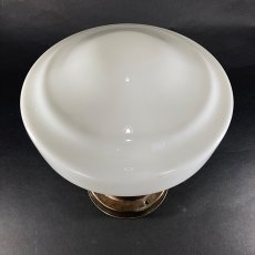 画像6:  1920-30's "Milk Glass" School House Ceiling Light  (6)