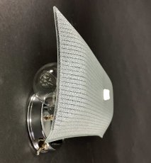 画像3:  1950-60’s “Mid-Century” Glass Shade Bathroom Sconce (3)