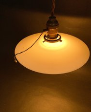 画像7: 1920-30's "Milk Glass" Pendant Lamp (7)