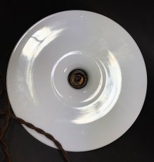 画像9: 1920-30's "Milk Glass" Pendant Lamp (9)