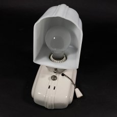 画像6: 1930-40's Art Deco Porcelain Bathroom Lamp (6)