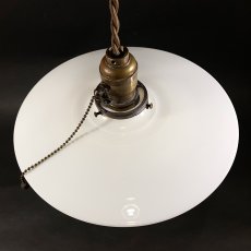 画像2: 1920-30's "Milk Glass" Pendant Lamp (2)