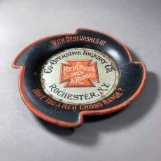 画像1: 1910's ★Red Cross Stoves & Ranges Co. - N.Y.★ Steel Ashtray (1)