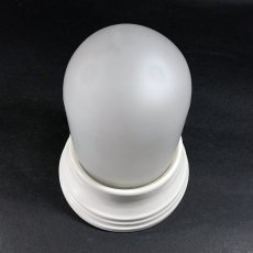 画像6: 1930's Art Deco Porcelain "Frosted Glass" Bathroom Lamp (6)