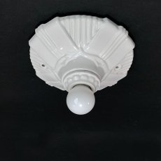 画像4: 1930's Art Deco Porcelain Bare Bulb Light (4)