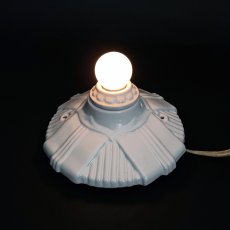 画像7: 1930's Art Deco Porcelain Bare Bulb Light (7)