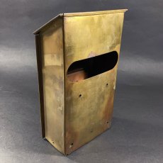 画像10: 1920-30's "CORBIN LOCK CO." Brass Wall Mount Mail Box (10)