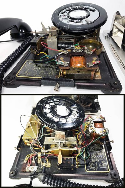 画像23: - 実働品 - （ひかり電話可） 1940's U.S.ARMY "2-Way" Chromed Telephone  ★BLACK × SILVER★ (23)