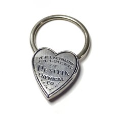 画像1:  1940's  ♡Heart Shaped♡ Advertising Key Ring  (1)