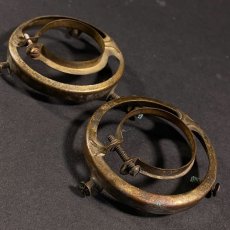 画像3: 1890-1910's Brass Shade fitters light fixture parts 【2個セット】 (3)