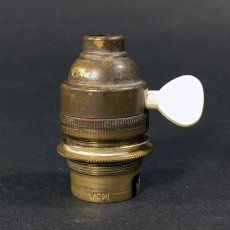 画像2: 1950's Brass Lamp Socket【B22】 (2)