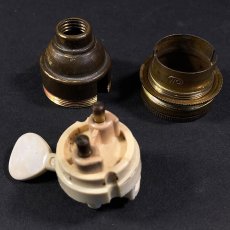 画像5: 1950's Brass Lamp Socket【B22】 (5)