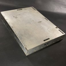 画像9: 1930-40's "Machine Age" Aluminum Riveted Parts Box (9)