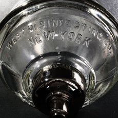 画像4: ☆WEST DISINFECTING CO. NEW YORK☆　 1900's "N.Y." Glass Liquid Soap Dispenser  ☆超レア・フルスタンプモデル☆ (4)