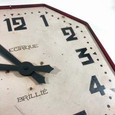 画像9: 1920-30's ☆BRILLIE☆ French Octagon Wall Clock  【特大です】 (9)