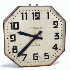 画像7: 1920-30's ☆BRILLIE☆ French Octagon Wall Clock  【特大です】 (7)